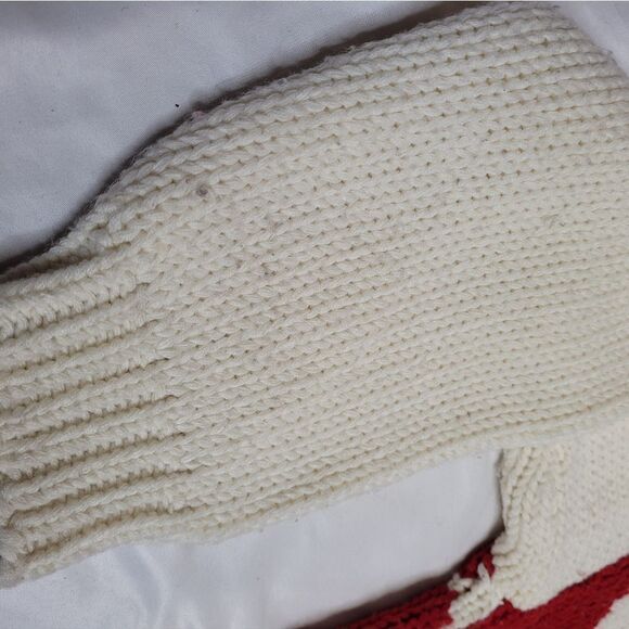 VINTAGE 90s diamond print chunky oversized grandpa sweater L - Picture 6 of 9